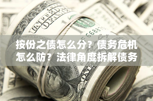 济南按份之债怎么分？债务危机怎么防？法律角度拆解债务分配与风险自保指南