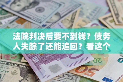 济南法院判决后要不到钱？债务人失踪了还能追回？看这个方法！