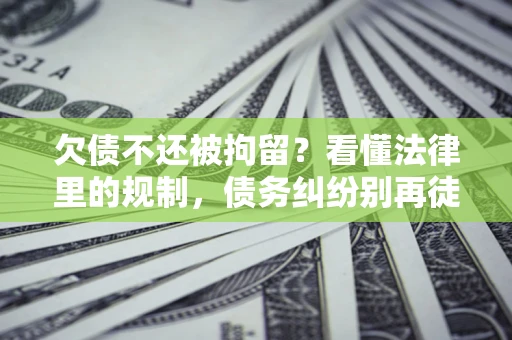 济南欠债不还被拘留？看懂法律里的规制，债务纠纷别再徒劳奔波