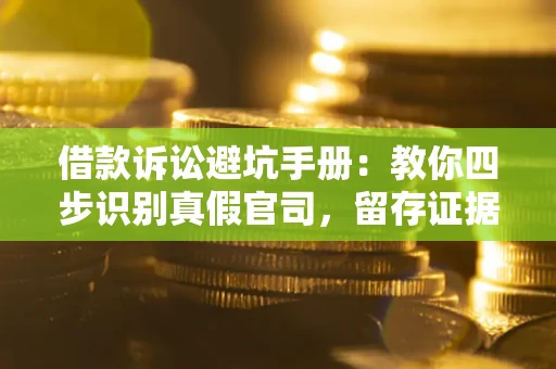 济南借款诉讼避坑手册：教你四步识别真假官司，留存证据不踩雷