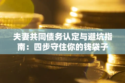 济南夫妻共同债务认定与避坑指南：四步守住你的钱袋子
